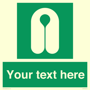 Custom sign safe condition Lifejacket